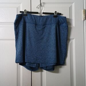 Realessentials  blue black skort workout comfy Sz 1X  NWOT